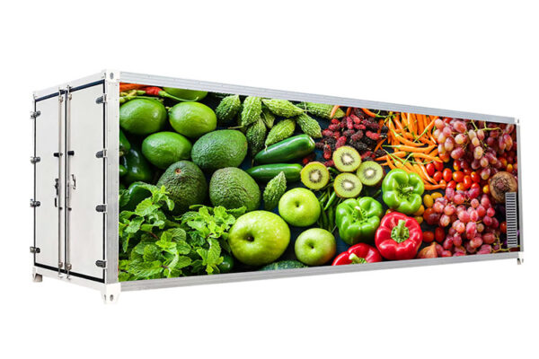 Almacenamiento frigorífico móvil de PRFV