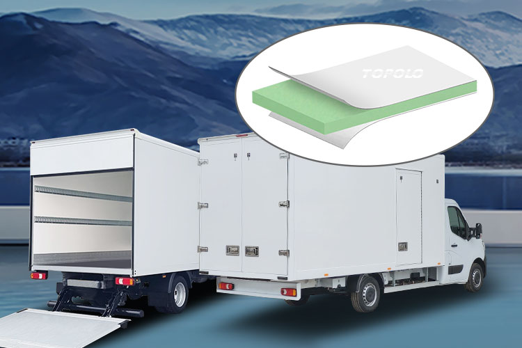 Soluciones para camiones de carga seca: paneles sándwich de espuma PET con fibra de vidrio