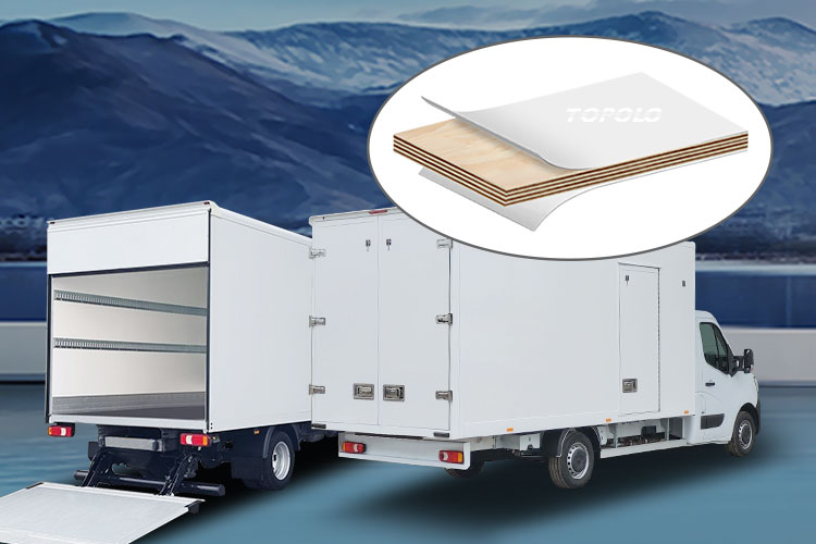 Soluciones para camiones de carga seca: paneles sándwich de madera contrachapada y fibra de vidrio
