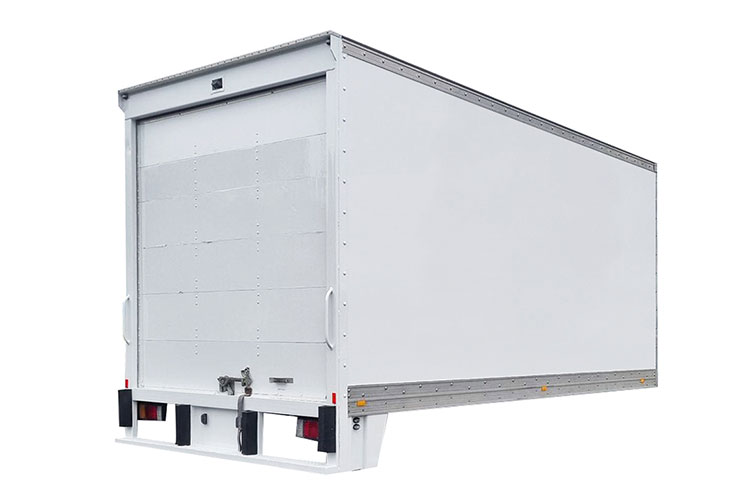 Carrocerías para camiones de carga seca con puertas enrollables