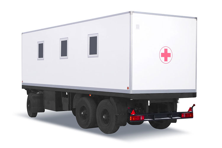 Carrocerías de camiones médicos móviles
