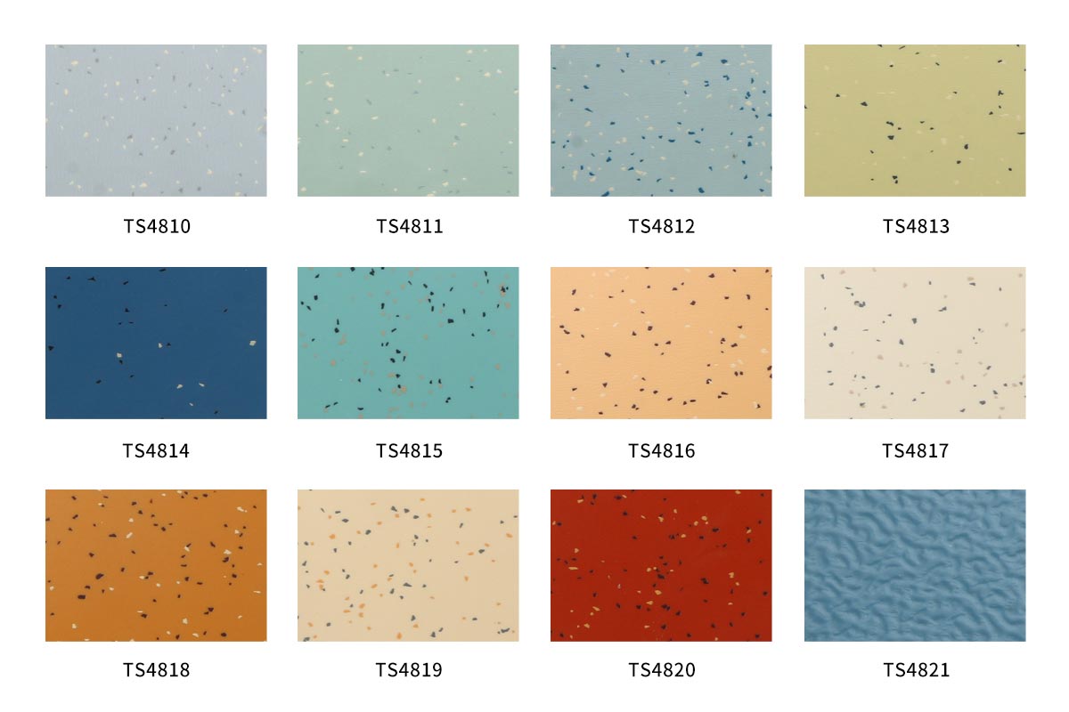 Pisos de caucho de la serie TS004