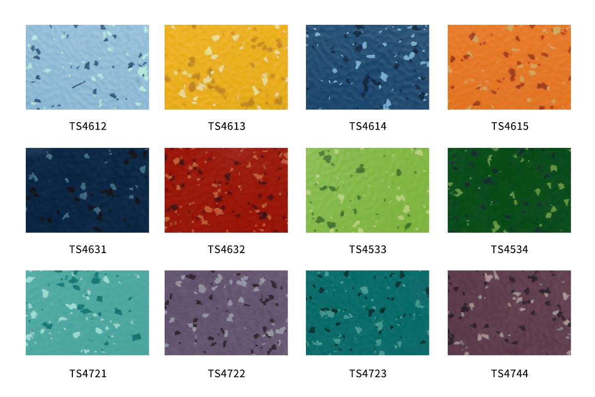 Pisos de caucho de la serie TS007