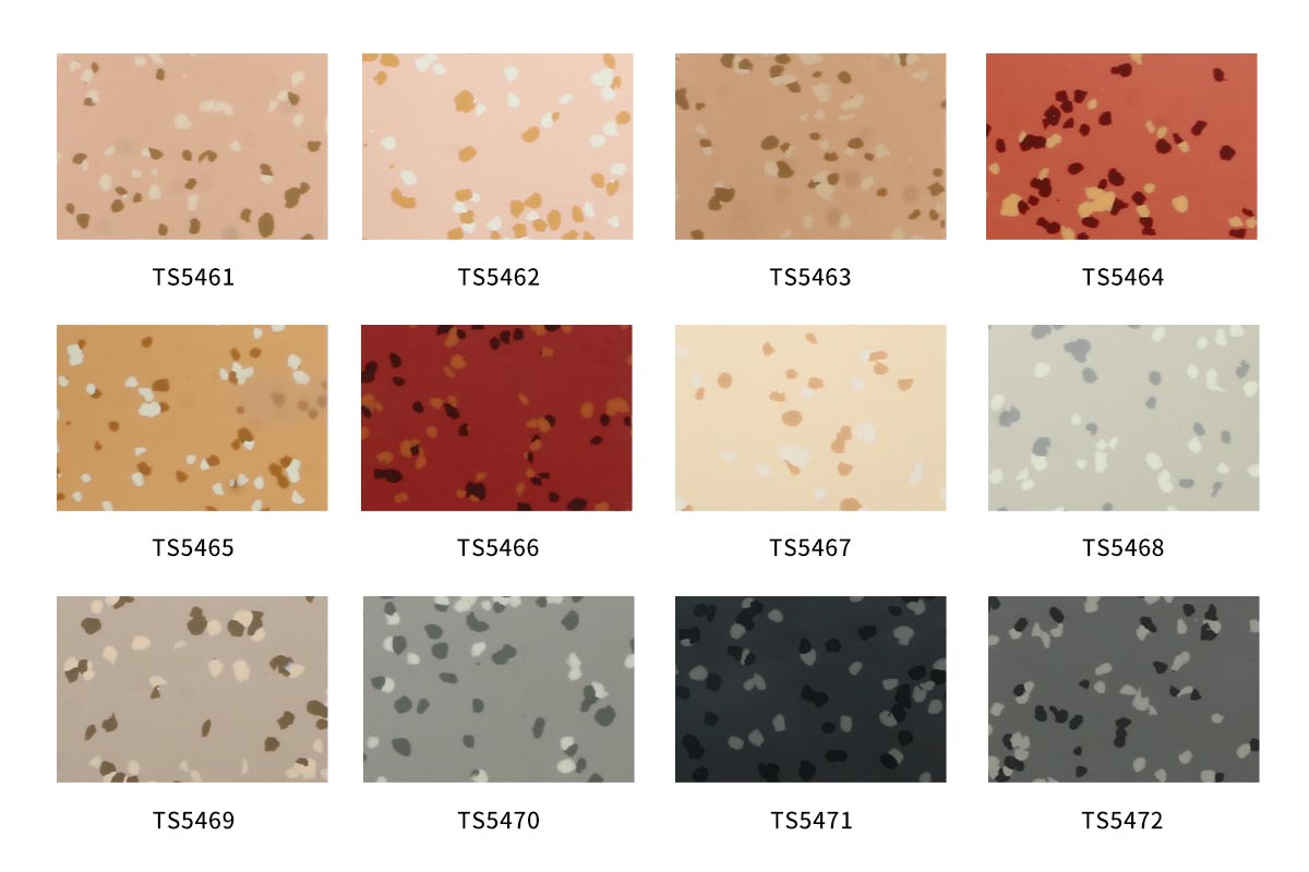 Pisos de caucho de la serie TS010