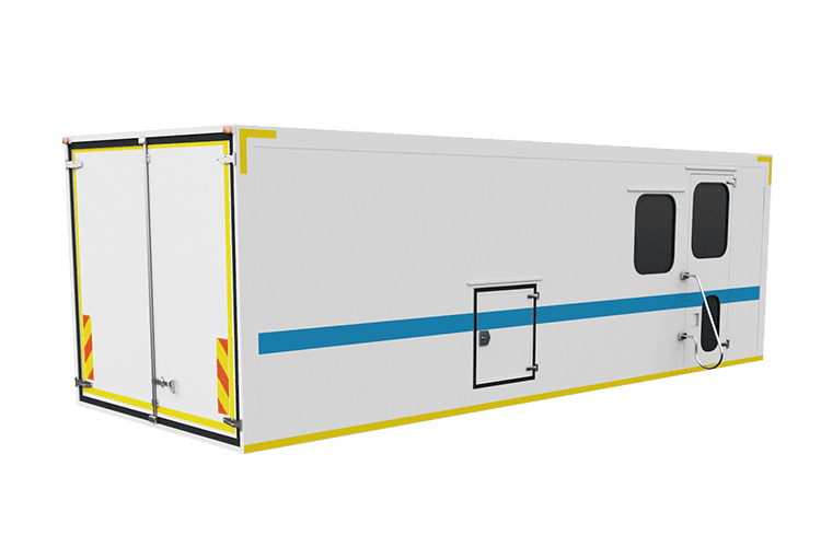 Camiones laboratorio móviles cajas